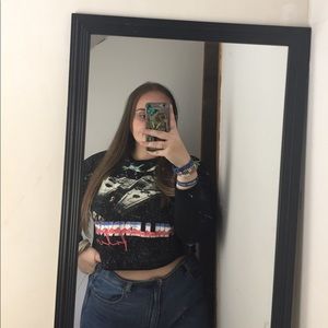 Star wars cropped crew neck